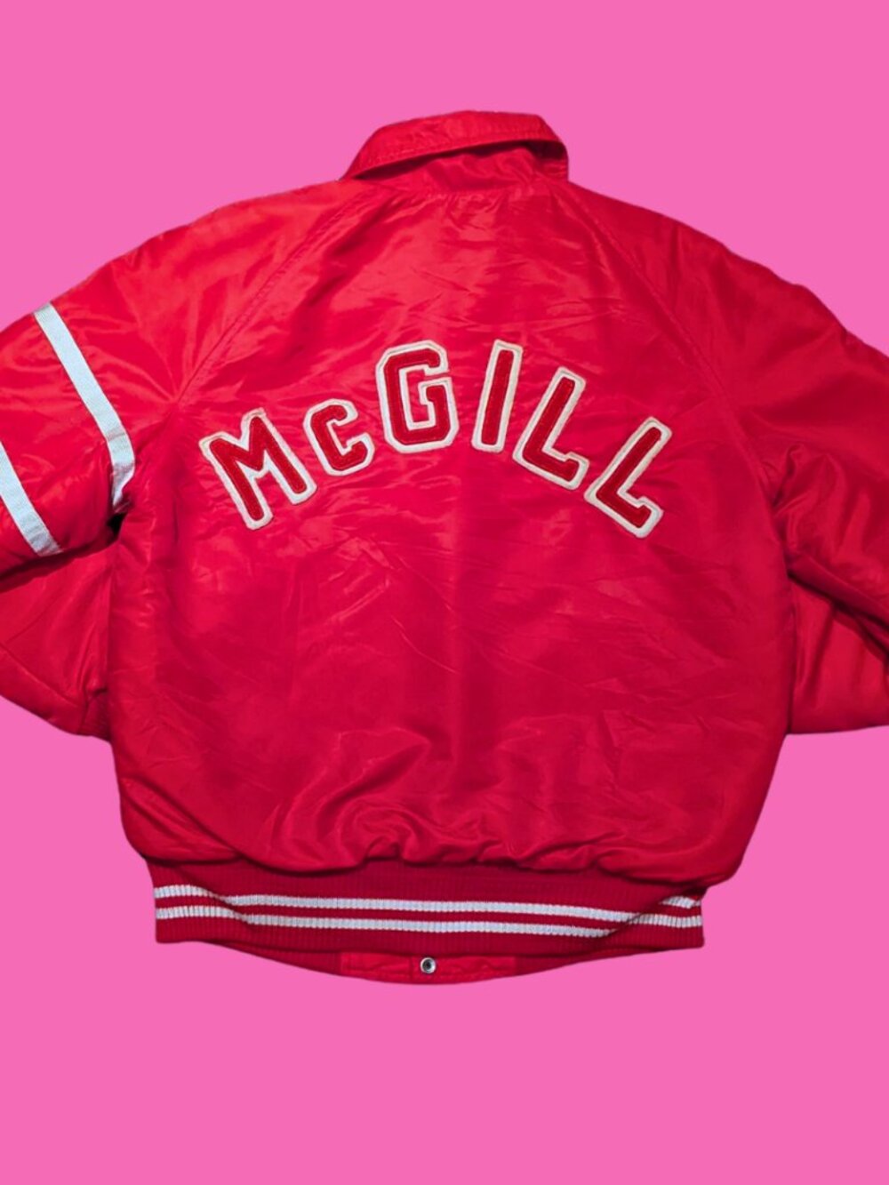 Vintage 1980's McGill Varsity Styled Jacket Size M